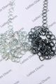 Stylish Chain Metal Square - 3 Yards Elegant Link Chains for Crafting – Silver and Gun Black Elegant Chain Links for DIY Jewelry, and Accessories Purse Clutches Cross Body Bags Chain. 