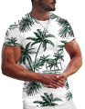 MK Garments - Men's T Shirt 3d Coconut Tree Printed Tops O-neck Hawaiian Short Sleeve Tees Fashion Beach Male Clothing. 