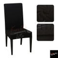 Knit that Fits Cotton Jersey Dining Chair Covers | Soft Stretch Chair Covers | Pack of 4 6 8 | Elastic Fit. 
