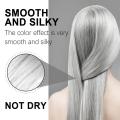 Hot Fashion Womens Dye Hair Cream Hair Color Permanent New Smoky Gray Punk Style Light Silver Grey Grandma Gray Hair Dye Product. 