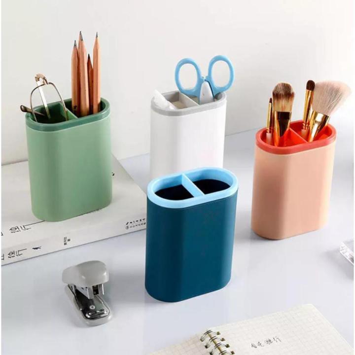 1pc Creative multi-function penholder Desktop debris storage box cute desk accessories kawaii desk organizer