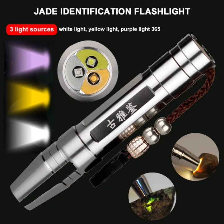 GB%20LED%20UV%20Flashlight%20Jade/Gemstone/Jewelry%20Identification%20Portable%20Flashlight%20White/Yellow/Purple%203-in-1%20Light%20Colors%20-%20Image%203