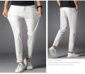 Cotton Jeans White Pants for Men Classic Material Pure White Color Formal and Party wear College wear Office wear. 
