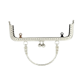 Fayshow 20CM Rectangle Embossing Beads Kiss Metal Purse Frame Clasp Sewing Lock For DIY Purse Bag Fashion Women's Clutch Bags Accessorie. 