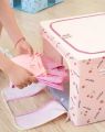 Wardrobe Organizer Foldable Storage Box With Cover 66 Litre MS. 