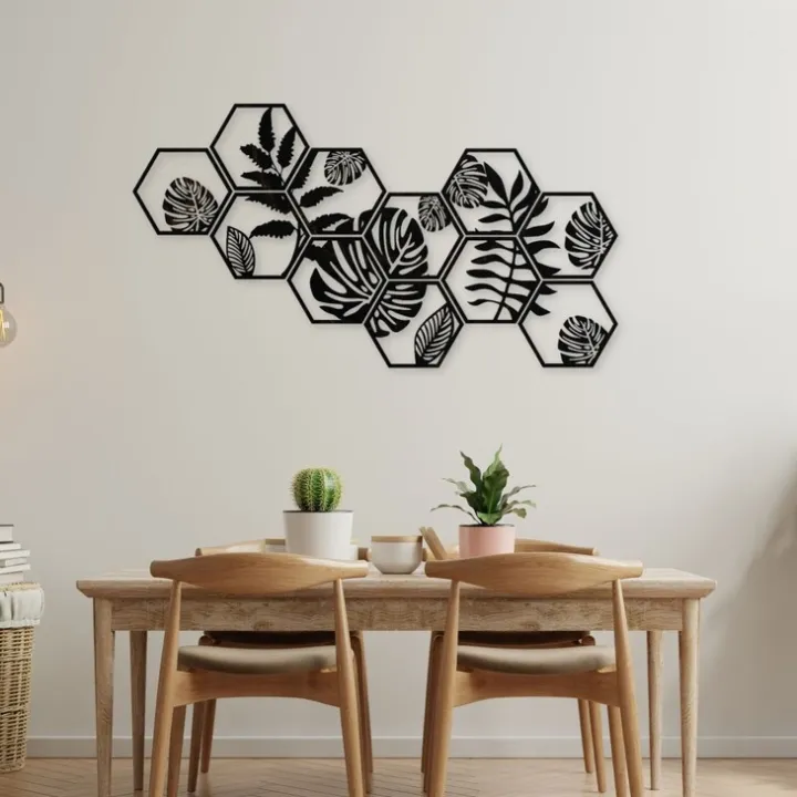 Hexagon%20Wooden%20Wall%20Art%20%E2%80%93%20Modern%20Tropical%20Leaf%20&%20Monstera%20Plant%20Design%20%7C%203D%20Botanical%20Laser%20Cut%20Geometric%20Wood%20Wall%20Hanging%20for%20Home,%20Bedroom%20&%20Office%20Decor%20-%20Image%202