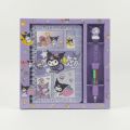 Kuromi Stationery Gift Set – Sanrio School Supplies Stationery Items for Girls | Early Learning School Stationery | Cute Purple Case Pencil Geometry Gift for Girls. 