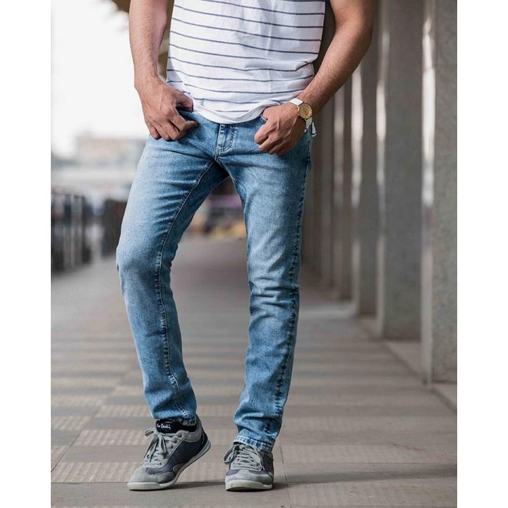 Ignite Mens Superior Stretchable Slim fit Jeans - Random Blue