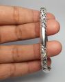 925 sterling silver (Chandi) Kara, Hand Bangle for men and women engraved by Hajvery Gems Weight-15gram-for this product half payment must be advanced. 