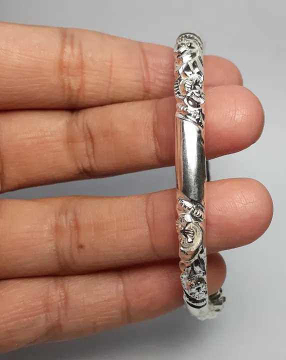 925%20sterling%20silver%20(Chandi)%20Kara,%20Hand%20Bangle%20for%20men%20and%20women%20engraved%20by%20Hajvery%20Gems%20Weight-15gram-for%20this%20product%20half%20payment%20must%20be%20advanced%20-%20Image%205