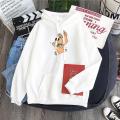 White Scooby Doo Fleece Full Sleeves Pull Over Hoodie For Women. 