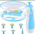 6 in 1 Baby Nail Trimmer Portable Electric Baby Manicure Pedicure Nail Clippers Infant Newborn Baby Nail Cutter with LED Light Suitable for Newborns, Adults or Toddlers. 
