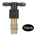 10Pcs Adjustable Brass Spray Sprinkler Heads Misting Watering Irrigation Nozzle. 