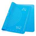 Silicone Baking Mat for Pastry Rolling Dough with Measurements - 19.7" x 15.7" BPA Free Non Stick and Non Slip. 