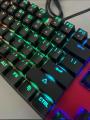 Motospeed CK104 RGB LED Backlit Wired red switch Mechanical Gaming Keyboard, 104 Keys Hot-Swap Mechanical Keyboard RGB colors. 