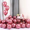 Pack of 10 High Quality Metallic Shiny Balloons for Happy Birthday, Weddings, Baby Shower, Anniversary Party, Welcome Party Celebration Balloons Set and Birthday Accessories. 