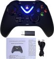 ROTOMOON Wireless Game Controller with LED Lighting Compatible with Xbox One S/X, Xbox Series S/X Gaming Gamepad, Remote Joypad with 2.4G Wireless Adapter Perfect for FPS Games Black&White. 
