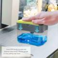 Soap Pump Dispenser with Sponge Holder for Kitchen Sink - Dishwashing Soap Organizer. 