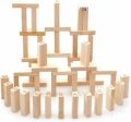 54 Pieces Wooden Jenga Tower Building Blocks Game  Wooden Stacking Blocks Game with Numbers and Dice Game. 