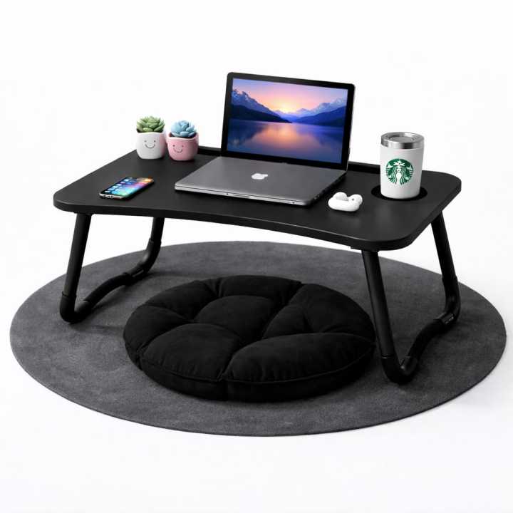 Wooden Gaming Laptop Table For Bed Foldable Stand Ergonomic Portable ...