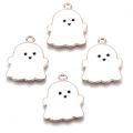 2Pcs Black & White High Quality Cute Ghost Charms For Bracelet. 