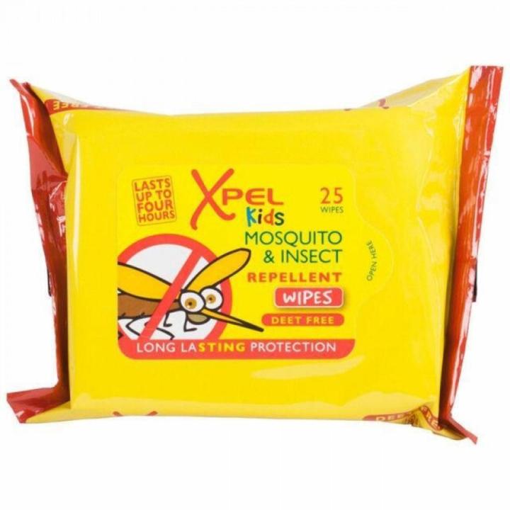 Xpel Kids Mosquito Repellent 25 Wipes Pack