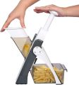High Quality Mandoline Vegetable Fruit Cutter, Slicer, Chopper, Dicer, Grater, Peelar, Shredding, Artifact,  Salad Bnanay ki Manual Machine by Hand | Multifunction Adjustable Chopping with Container Food Choper | Kitchen Gadgets. 