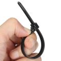 Panda Online 150x8mm 100PCS Nylon Plastic Releasable Reusable Cable Tie Zip Wraps Ratchet Ties Wire. 