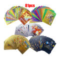 Poppies Muoe Pokemon Rainbow Cards Gold Silver Vmax GX Card Collection Battle Trainer Card Spanish English French Child Toys Christmas Gifts. 