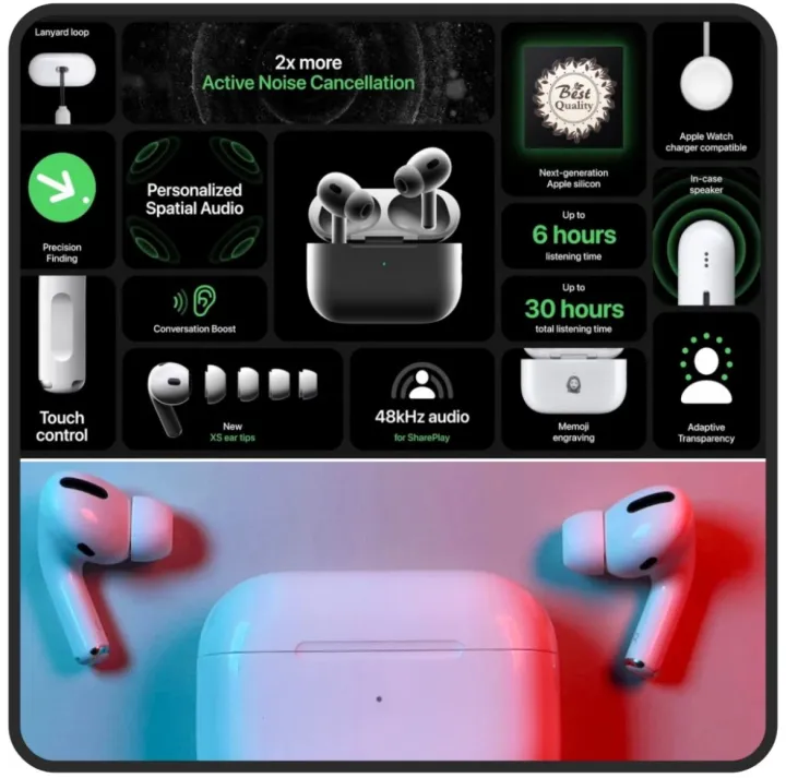 Latest_%20Buzzer%20AirPods_Pro%20(2nd%20Generation)%20Titanium%20Wireless%20Earbuds%20,%20Bluetooth%205.0,%20High%20Quality%20Sound%20bass%20-%20Image%205