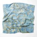 Flower Oil Painting 2023 New Spring Winter Silk Scarf Men Luxury Brand Designer Fashion Scarves Plaid for Women Scarf minghao. 