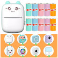 Thermal Printer Colorful Printing Stickers Self Adhesive Paper Roll 57*25mm for Portable Bluetooth Mini Printer for Printing Photos/ Pictures/Office Receipt/Labels/Note/QR Code/Labels/Memo. 