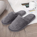 Cotton Winter Indoor Slippers for Men & Women – Plush, Multi-Color, Comfortable Hospitality Footwear for Home, Hotel, Spa, and Travel. 