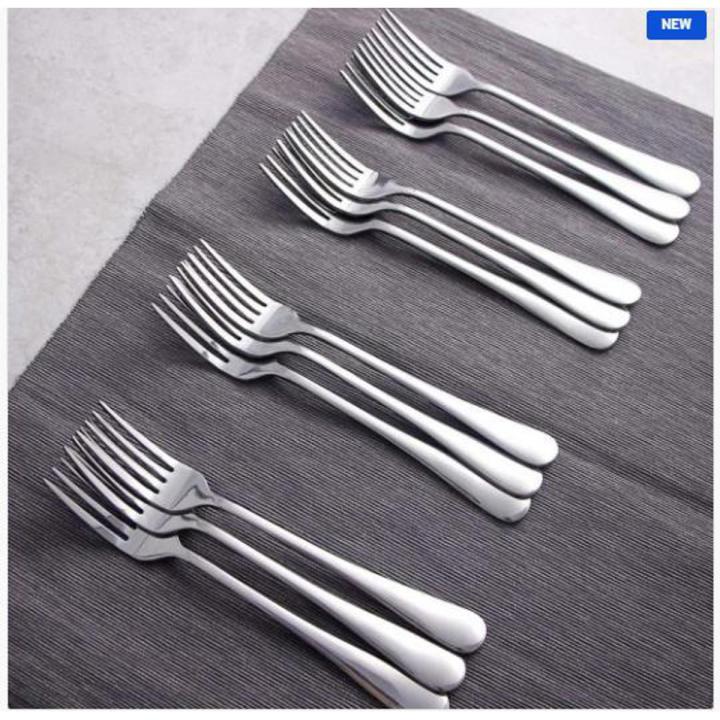 Dinner Forks Set of 12 - Heavy-duty Stainless Steel, Restaurant & Hotel Quality, 8 inches