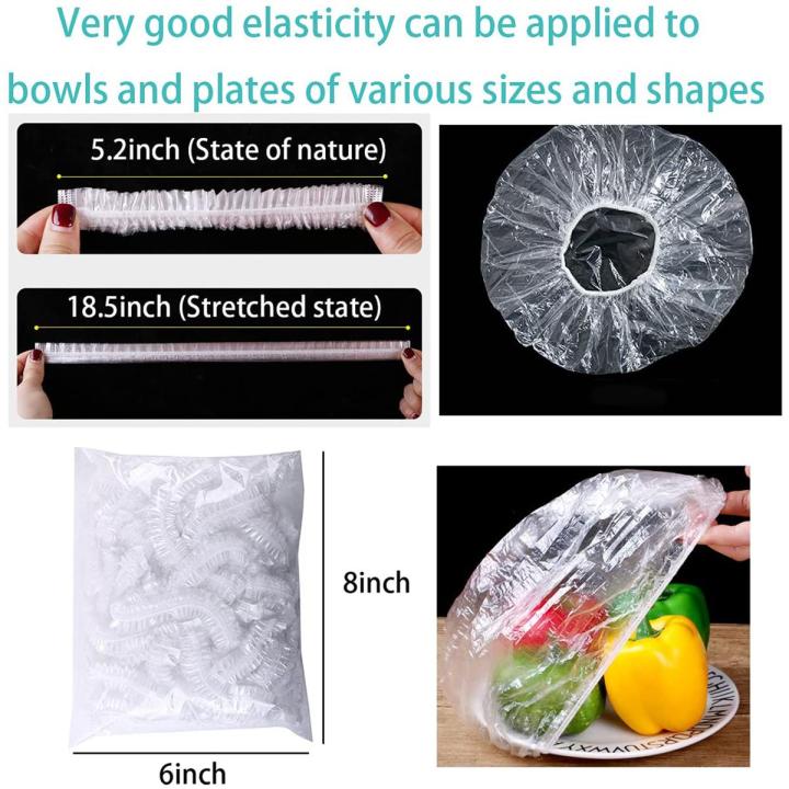 12 pcs Reusable Food Wrap Cover,Elastic Food Bowl Storage Covers - Plastic Cover,Plastic Wrap, Clingwrap, Fresh Keeping Bags- BPA Free