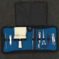 AESCO INSTRUMENTS Barber Shaving Razors Straight Cut Throat Barbers Ustra Black Color Shaving Safety Razors. 