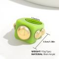 5Pcs Y2K Style Chunky Retro Resin Acrylic Ring Plastic Rings Kids Ring Cute Colorful Candy Ring Finger Ring for Women. 