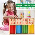 Digital Stick Montessori Teaching Aid Children Learning Math Wooden Educational Toys Mathematics Knowledge Math Toy. 
