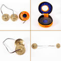 Yoga Cymbals Brass Cymbal Bell Chimes Tibetan Buddhist Style Tingsha Meditation Yoga Accessory Instrument Cymbals,C. 