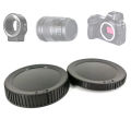 Rear Lens Cover + Camera Front Body Cap for Nikon Z9 Z7II Z7 Z6 II Z5 Z50 Z30 ZFC ZF Z Mount Lenses / FTZ Adapter as BF-N1 LF-N1. 