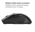 INDENA G-528 Rechargeable Wireless Mice 5 Silent Buttons | Dpi Adjustable 2.4GHz Wireless Optical Mouse. 