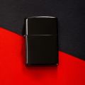 Zipo Black Metal Lighter Refillable – Creative Design & Pocket Friendly. 