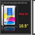 Screen Protector for iPad 10th Generation 2022 A2696 / A2757 / A2777, Tempered Glass Film Guard for 10.9" iPad 10. 