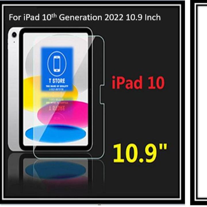 Screen Protector for iPad 10th Generation 2022 A2696 / A2757 / A2777, Tempered Glass Film Guard for 10.9" iPad 10