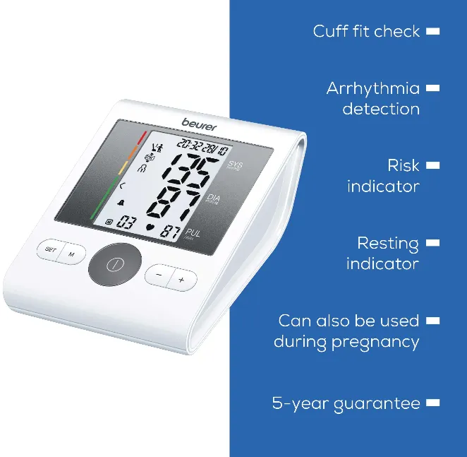 Beurer%20-%20BM%2028%20Upper%20Arm%20Blood%20Pressure%20Monitor%20With%20Universal%20Cuff%20White%20-%20Image%203