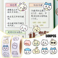 2Roll/Set Chiikawa Tape Roll Stickers Cartoon Cute Pvc Graffiti Style Transparent Stickers Handbook Decorative Stickers Student Writing Gift. 