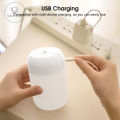 Vocoal Air Humidifier Mini Night Light Portable Mist Sprayer USB Electric Air Humidifier 300ML Cool Water Mist Maker with Warm Night Light With 2 Working Modes for Home Office Car. 