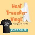 Best Quality Heat Transfer Vinyl HTV , White 1 Sheet 10" x 36” for Iron On T-Shirts. 