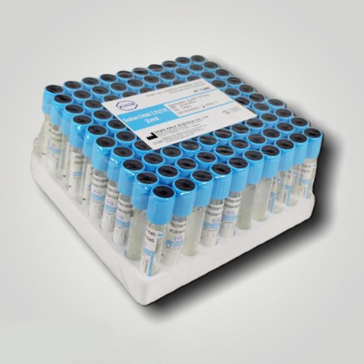 Vacuum Tubes 100 Pcs 10ml Sodium Citrate (Blue Cap)
