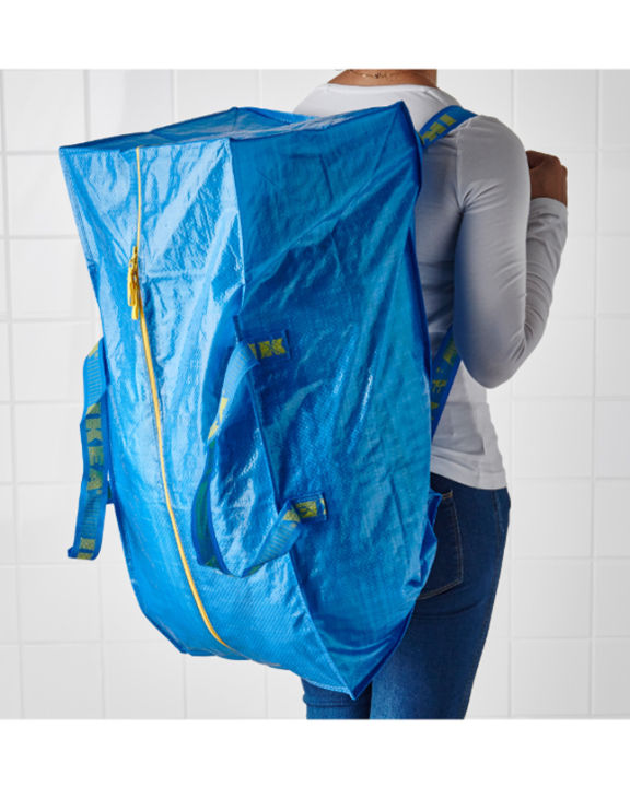 IKEA Carrying Bag with zip large, blue, 25Kg load, Best for Bike
